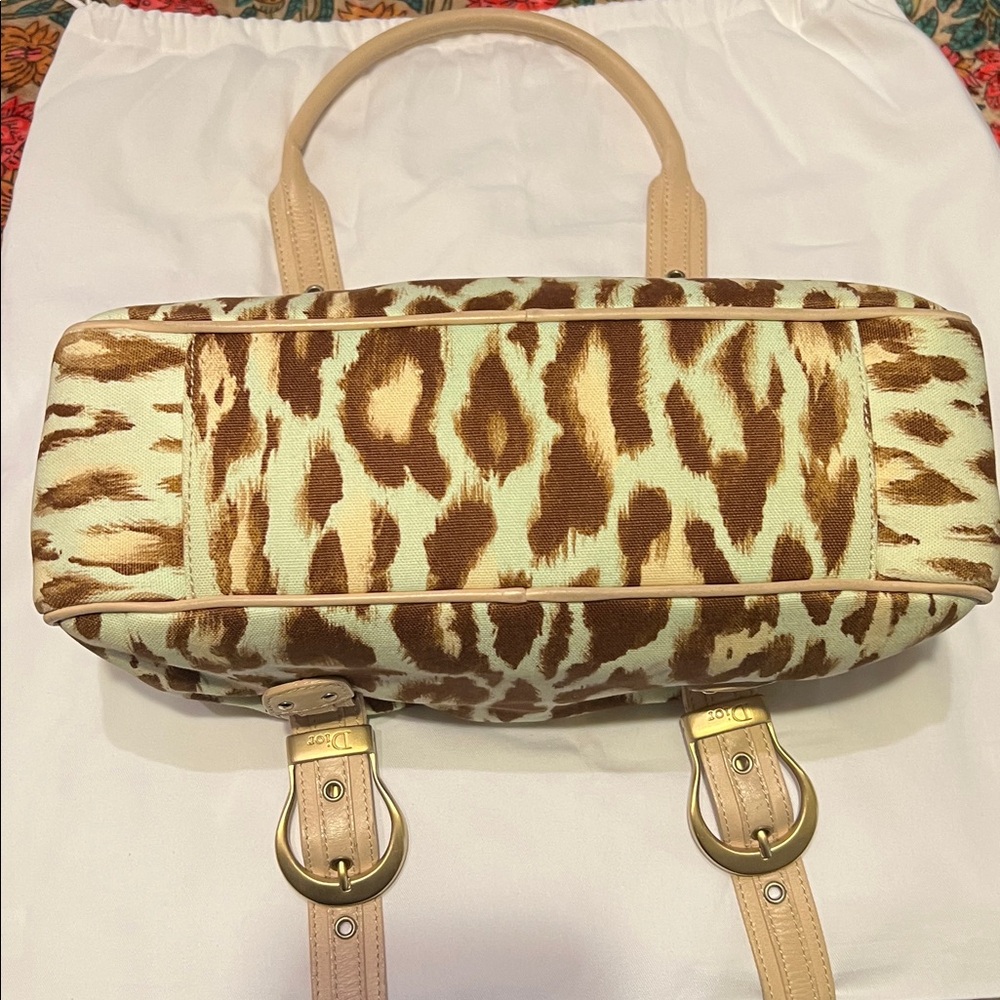ABSOLUTELY GORGEOUS💕EXCELLENT CONDITION💕VINTAGE CHRISTIAN DIOR LEOPARD BAG💗💗💗 - Picture 12 of 17